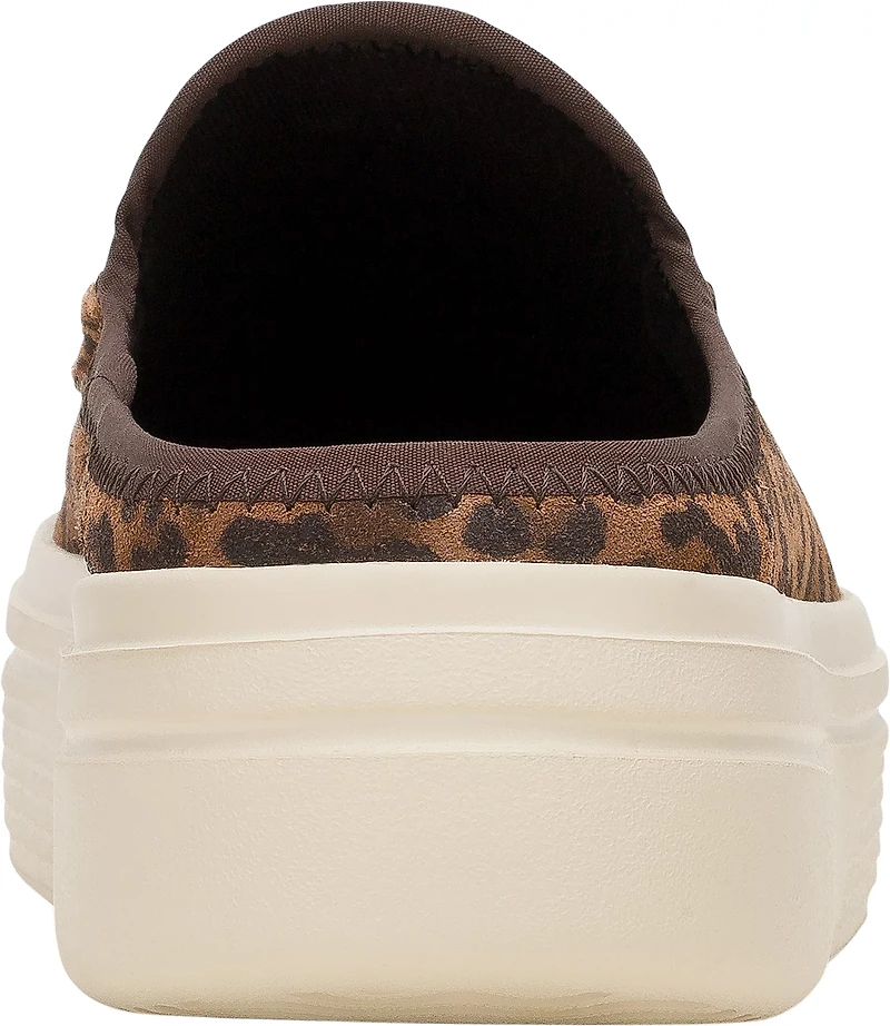 HEYDUDE Women's Wendy Austin Brown Leopard Lift Shoes