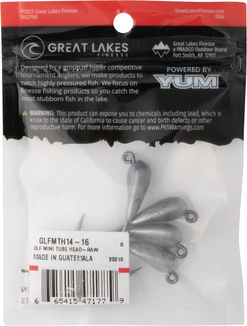 Great Lakes Finesse Mini Tube Head Bait 4-Pack