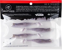 Great Lakes Finesse Drop Kick Shad Plastic Swim Bait