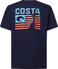 Costa Del Mar Men's Americana Shark Flag Short Sleeve T-shirt