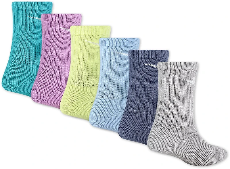 Nike Kids' Dri-FIT Performance Basics Crew Socks 6 Pack