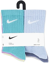 Nike Kids' Dri-FIT Performance Basics Crew Socks 6 Pack