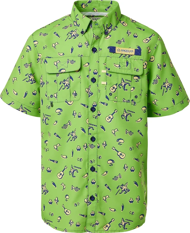 Laguna Madre Short Sleeve Shirt Black Magellan Fishing Shirt