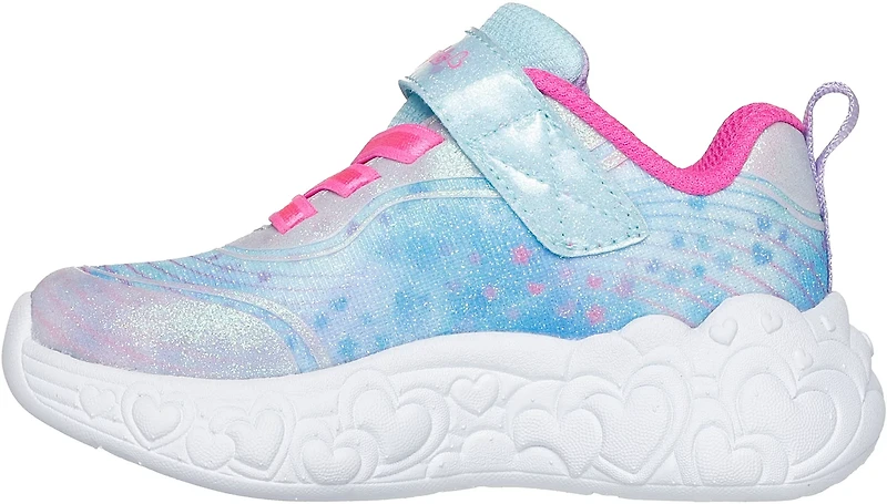 SKECHERS Girls' S-Lights Eternal Heart Lights Shoes