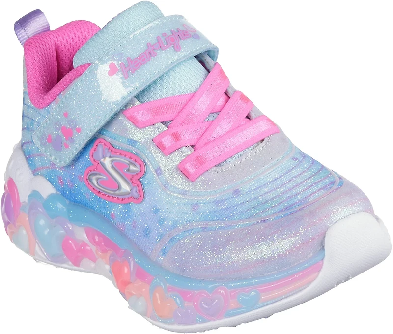SKECHERS Girls' S-Lights Eternal Heart Lights Shoes
