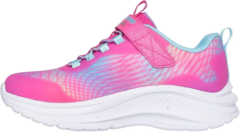 SKECHERS Girls' S-Lights Rainbow Cruisers Rainbow Reflectin Shoes