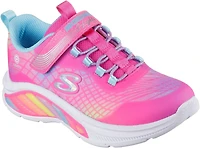 SKECHERS Girls' S-Lights Rainbow Cruisers Rainbow Reflectin Shoes