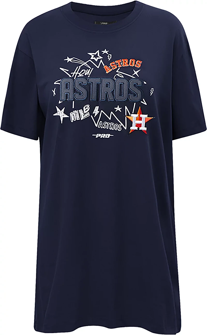 Pro Standard Women's Houston Astros Sketchbook T-shirt Dress