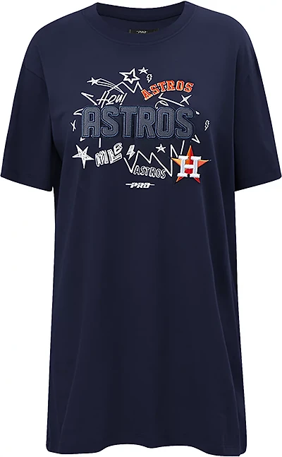 Pro Standard Women's Houston Astros Sketchbook T-shirt Dress