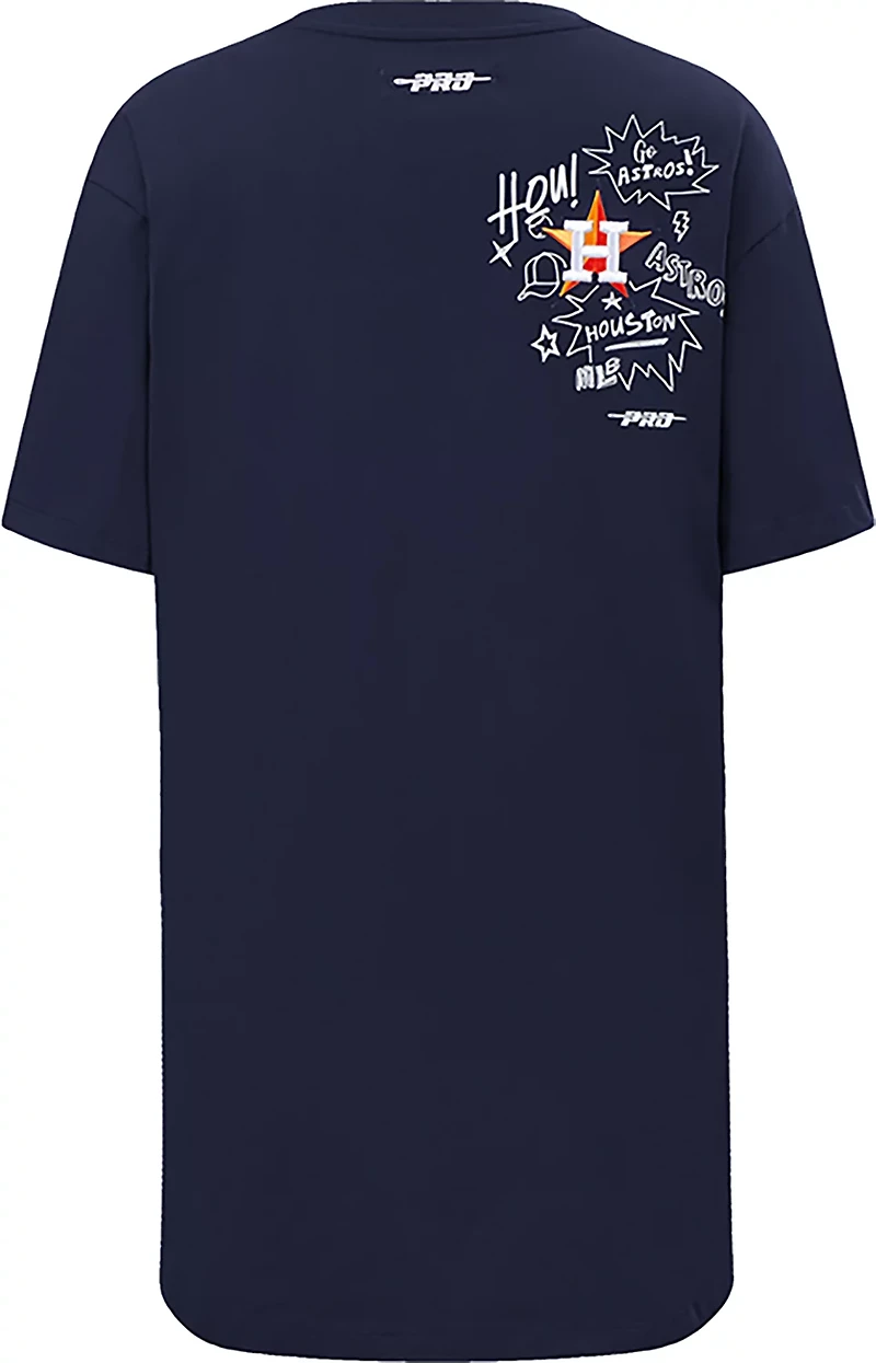 Pro Standard Women's Houston Astros Sketchbook T-shirt Dress