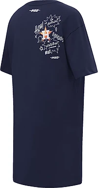 Pro Standard Women's Houston Astros Sketchbook T-shirt Dress