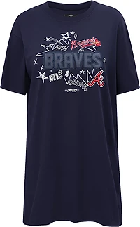 Pro Standard Women's Atlanta Braves Sketchbook T-shirt Dress