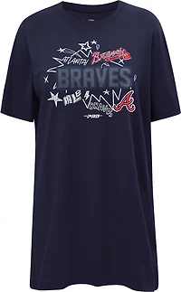 Pro Standard Women's Atlanta Braves Sketchbook T-shirt Dress