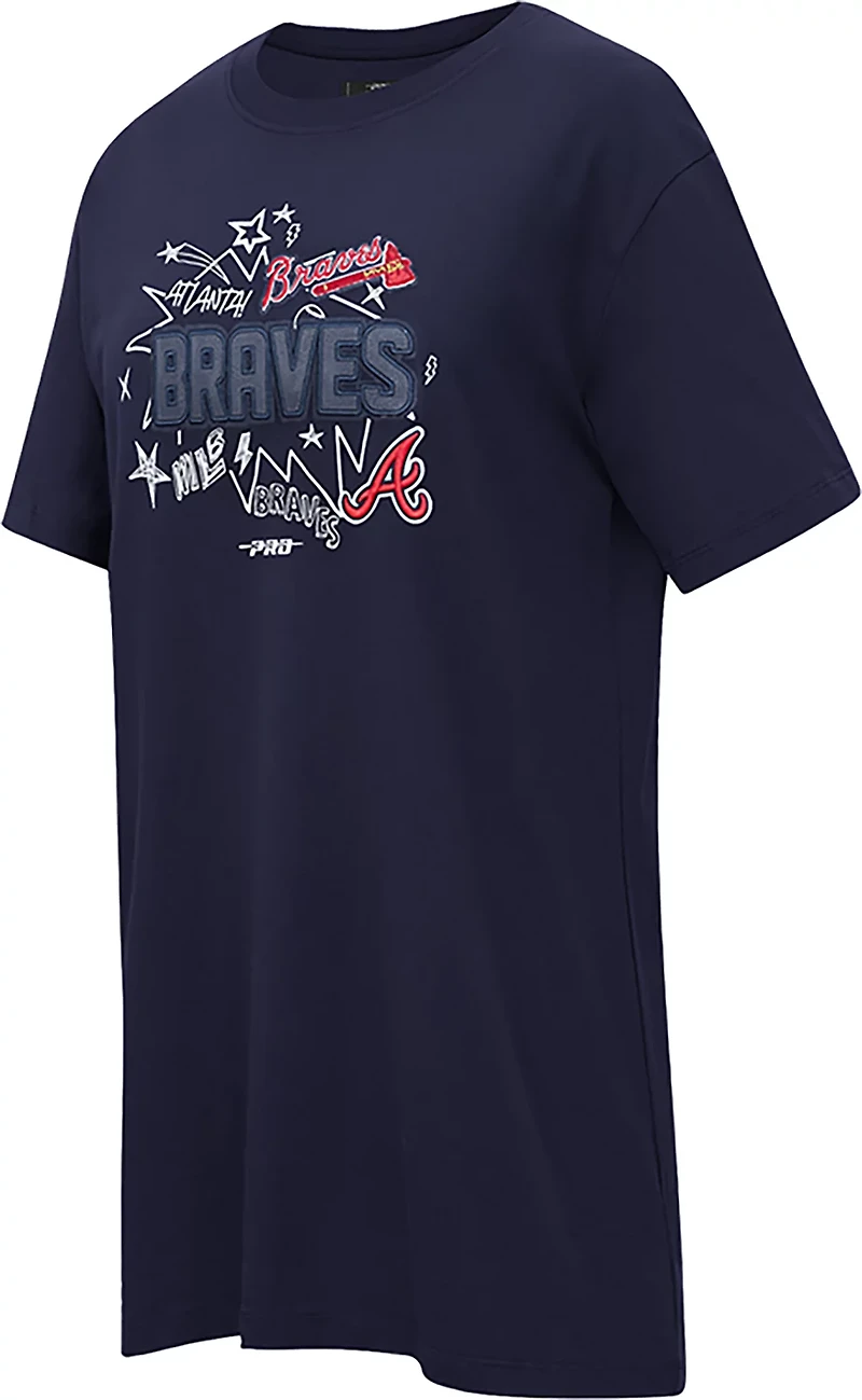 Pro Standard Women's Atlanta Braves Sketchbook T-shirt Dress