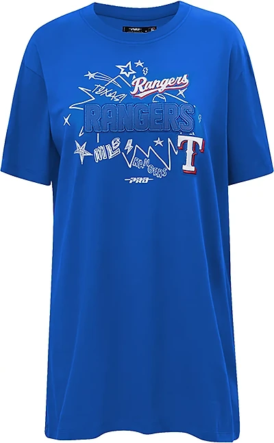 Pro Standard Women's Texas Rangers Sketchbook T-shirt Dress