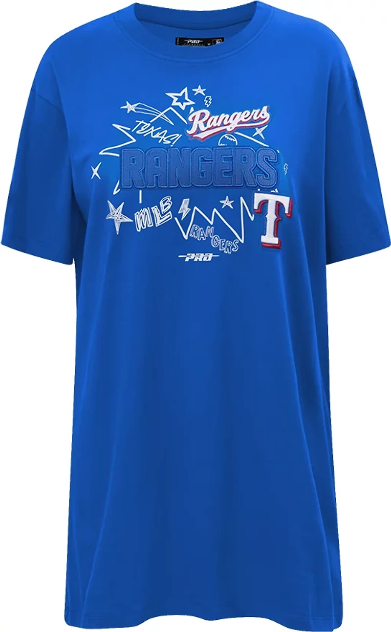 Pro Standard Women's Texas Rangers Sketchbook T-shirt Dress