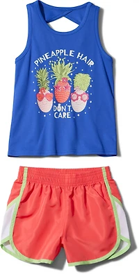 BCG Toddler Girls' Animals Tank and Woven Shorts Clothing Set