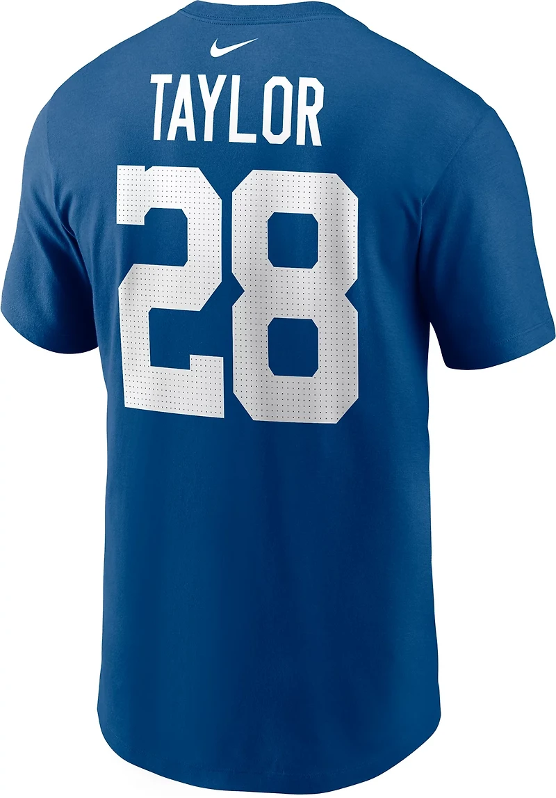 Nike Men's Indianapolis Colts Jonathan Taylor 28 Short Sleeve T-shirt