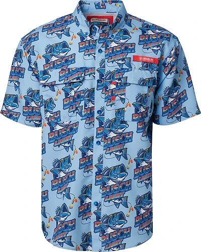 Magellan Outdoors Men's Laguna Madre Busch Light Summer Catch Fishing Shirt