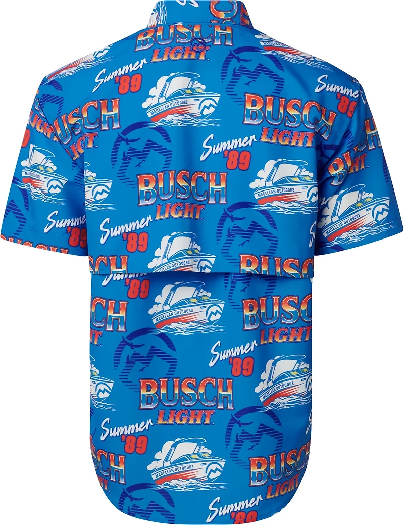 Magellan Outdoors Men's Laguna Madre Busch Light Summer ‘89 Fishing Shirt