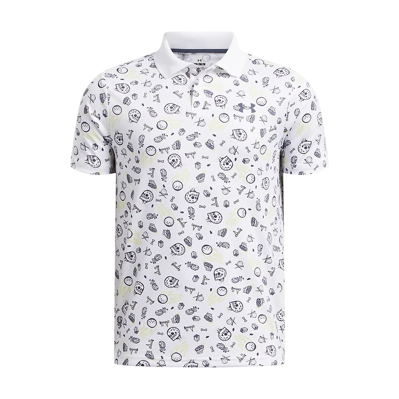 Under Armour Boys' Performance Printed Polo Shirt