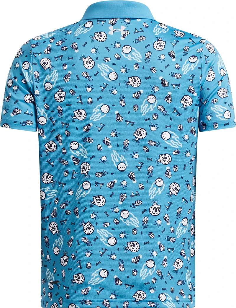 Under Armour Boys' Performance Printed Polo Shirt