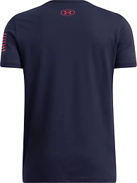 Under Armour Boys' Freedom Stacked Logo Short Sleeve T-shirt