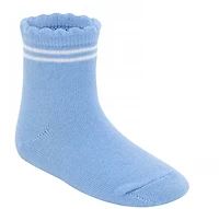 BCG Kids’ Scalloped Edge Stripe Quarter Socks 6-Pack