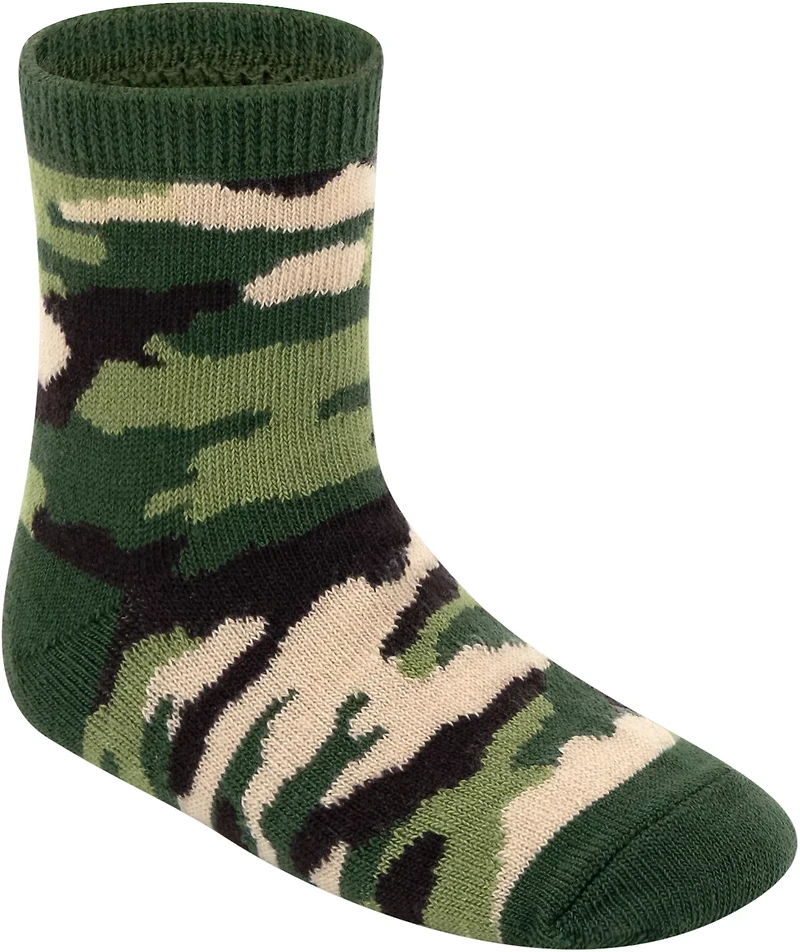 BCG Kids’ Camo Stripe Quarter Socks 6-Pack