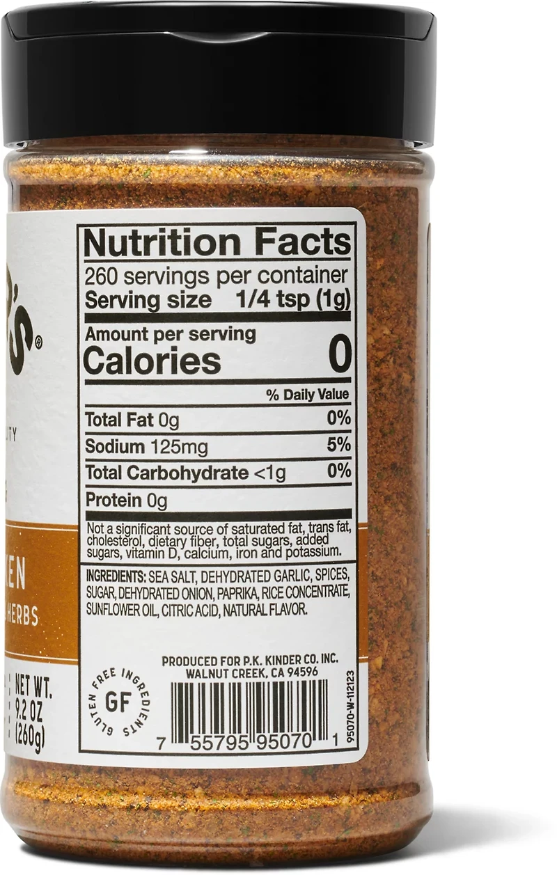 Kinder's Grilled Chicken Seasoning 9.2 oz