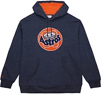 Mitchell & Ness Men's Houston Astros Snow Washed Fleece Long Sleeve Crew