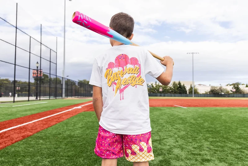 Baseball Lifestyle 101 Youth Ice Cream Graphic T-shirt