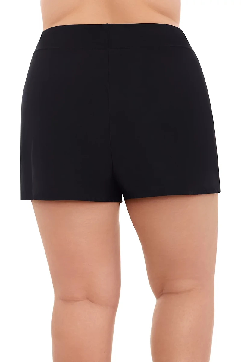 Swim Solutions Women's Plus Boy Short Bottoms