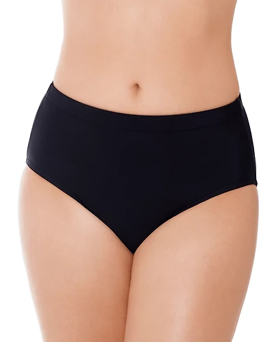 Swim Solutions Women's Solid Basic Brief Bottoms