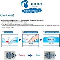 View Swipe Antifog Curved Fitness Swim Goggles