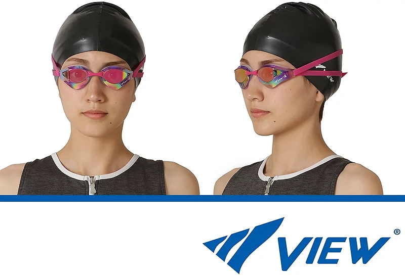 View Adults' Blade Orca SWIPE Antifog Racing Swim Goggles
