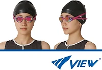 View Adults' Blade Orca SWIPE Antifog Racing Swim Goggles