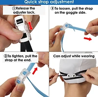 View Adults' AILE SWIPE Antifog Racing Swim Goggles