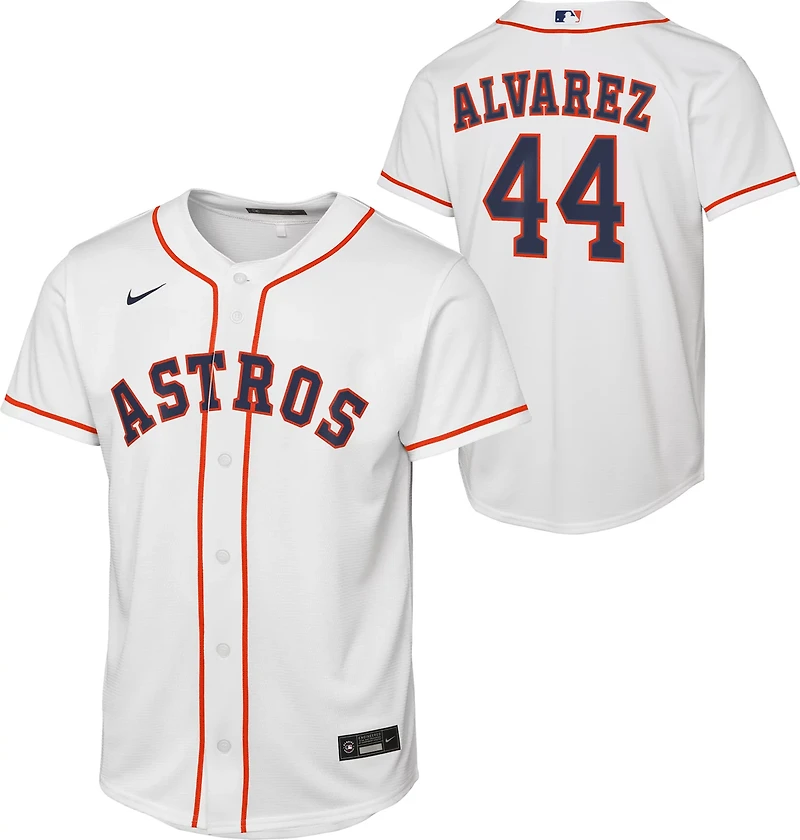 Nike Youth Houston Astros Yordan Alvarez Home Replica 2.0 Jersey