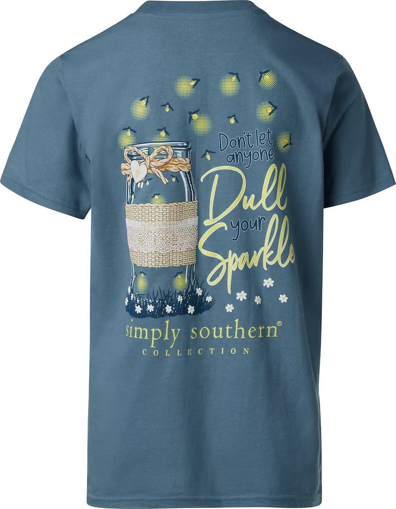Simply Southern Girls' Sparkle Jar Graphic T-shirt