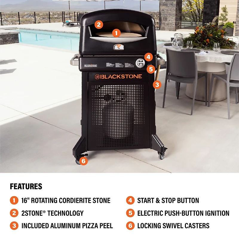 Blackstone Pizza Oven with Mobile Cart
