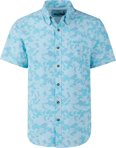 Magellan Outdoors Menâ€™s Shore and Line Washed Out Pocket Button-Down Fishing Shirt