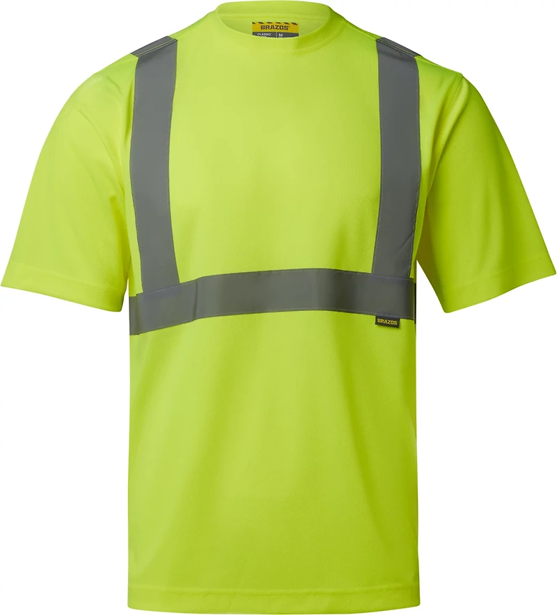 Brazos Men's Hi-Vis Short Sleeve Crew T-shirt