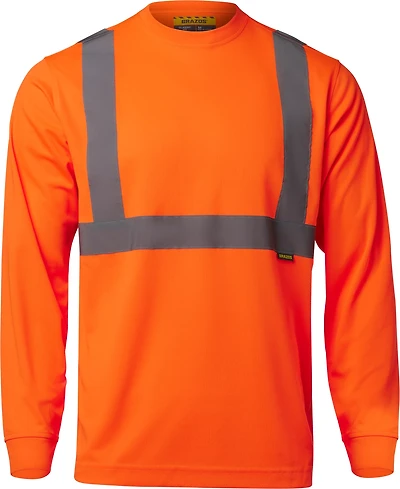 Brazos Men's Hi-Vis Long Sleeve Crew T-shirt