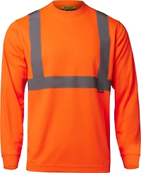 Brazos Men's Hi-Vis Long Sleeve Crew T-shirt