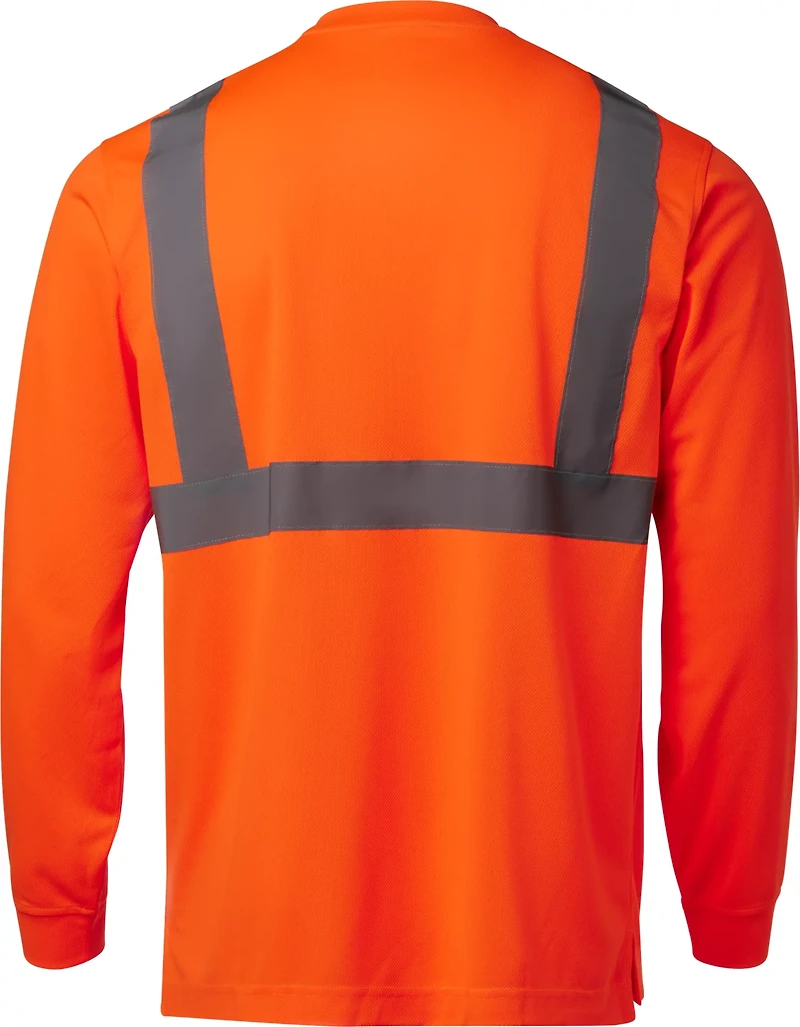 Brazos Men's Hi-Vis Long Sleeve Crew T-shirt