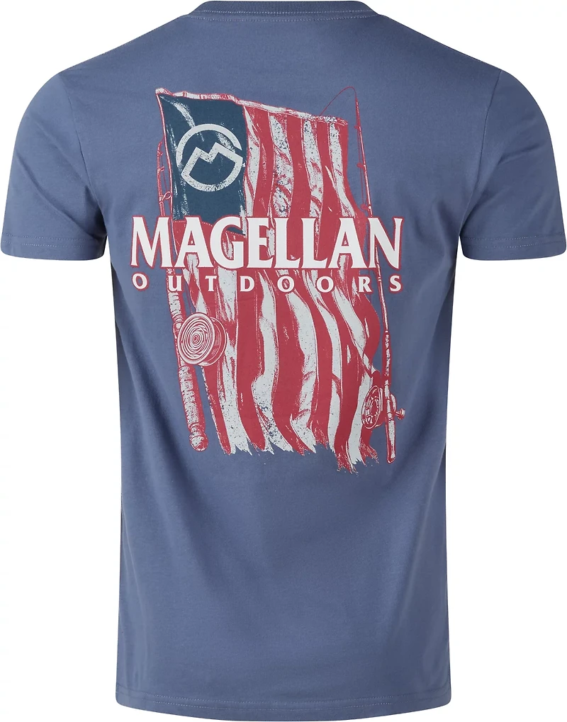Magellan Outdoors Men's Fishing Rod Flag T-shirt