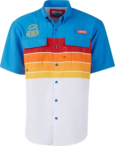 Magellan Outdoors Men's Laguna Madre Busch Light Fishing Shirt