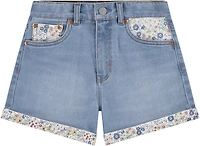 Levi's Girls' Print Block Mom Shorts 3