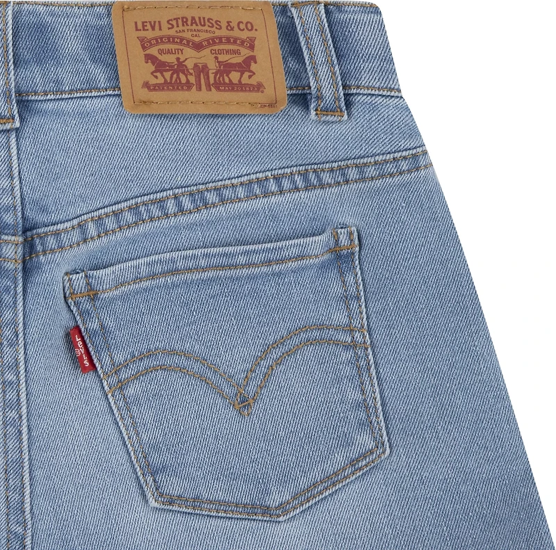 Levi's Girls' Print Block Mom Shorts 3